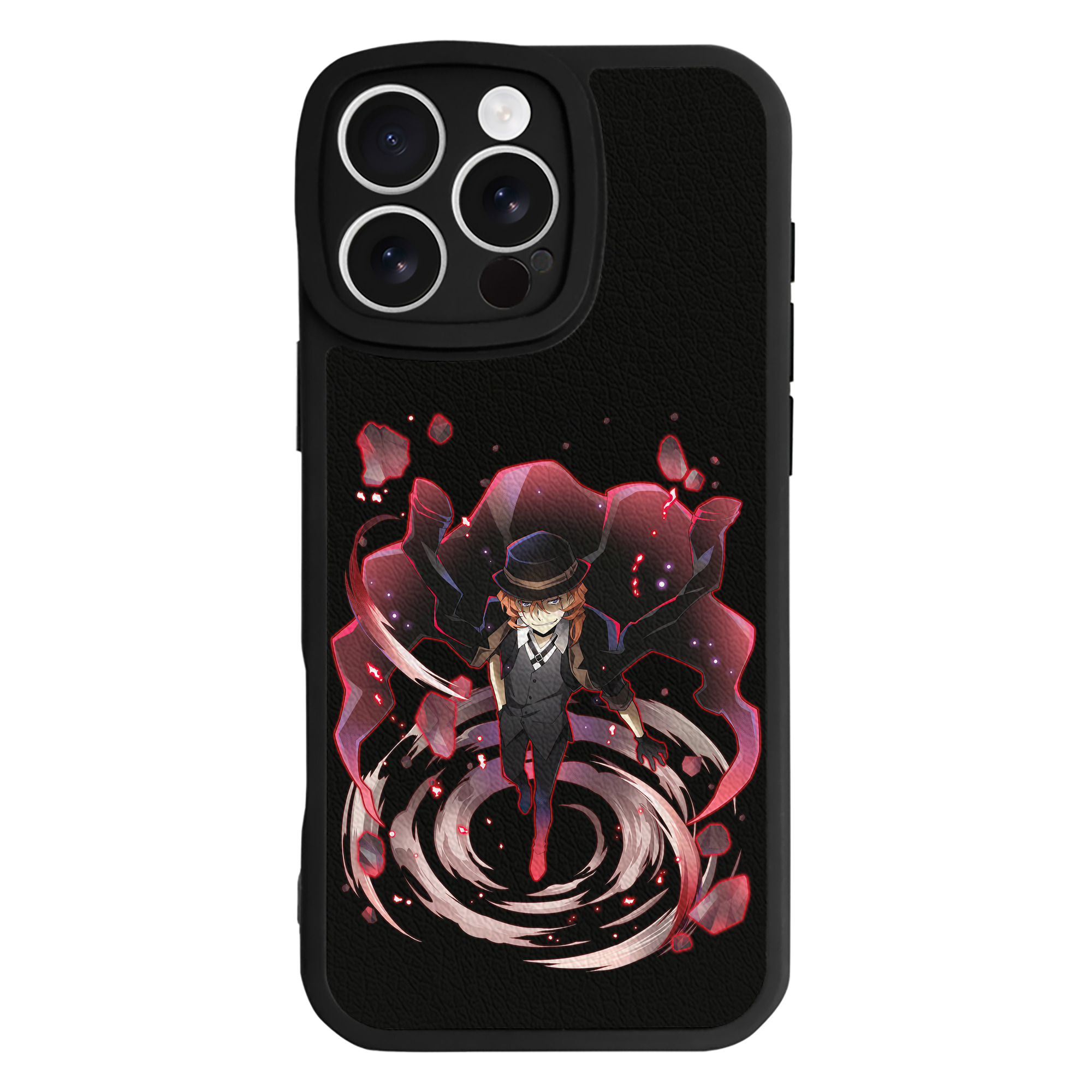 （画像用） 文豪ストレイドッグス Bungo Stray Dogs 【iPhone 16シリーズ対応】シリコンスマホケース（レザー調） 材質：シリコン